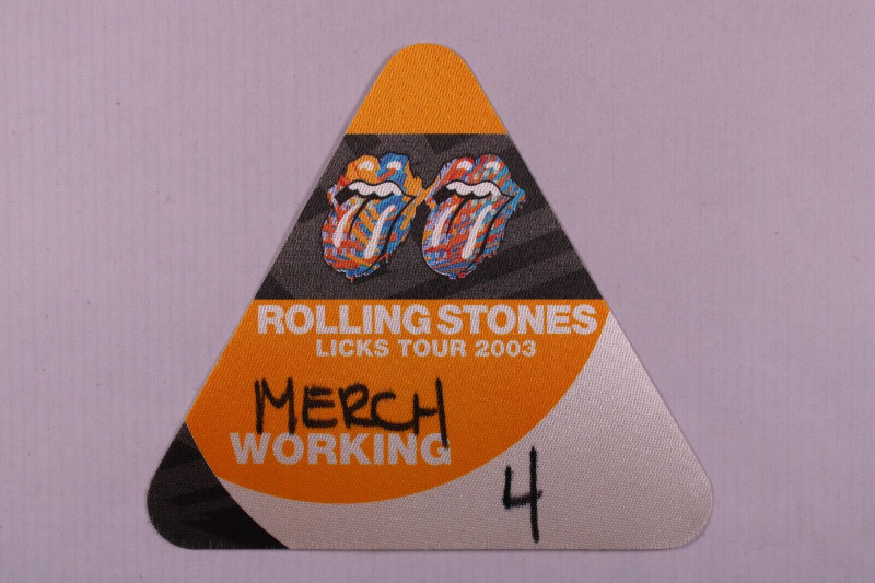 Rolling Stones Pass Original Licks Tour 2003 front