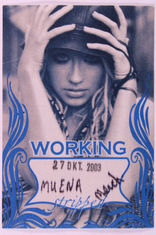 Christina Aguilera Pass Original The Stripped Tour Manchester 2003 front
