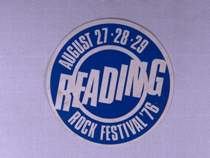 AC/DC Sticker Original Reading Rock Festival 1976 front