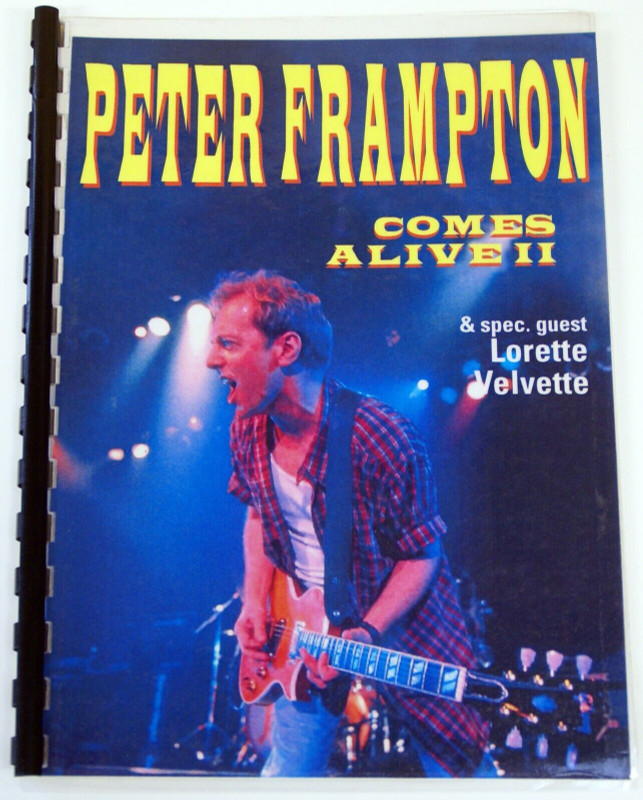 Peter Frampton Itinerary Original Vintage Comes Alive II Tour 1995 Front