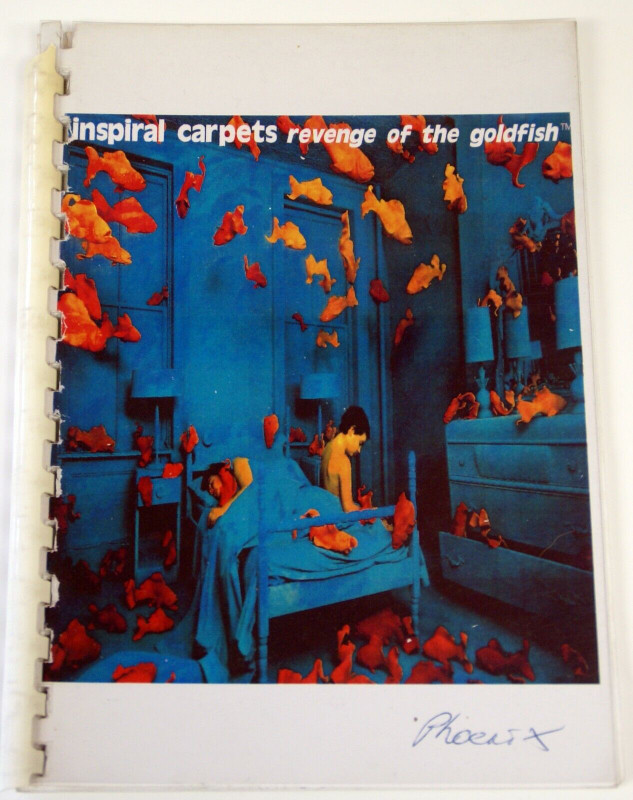 Inspiral Carpets Itinerary Original Revenge Of The Goldfish Tour UK 1992 Front