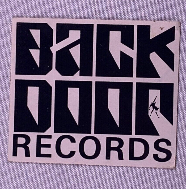 Back Door Records Sticker Original Promo Circa Late 70's front