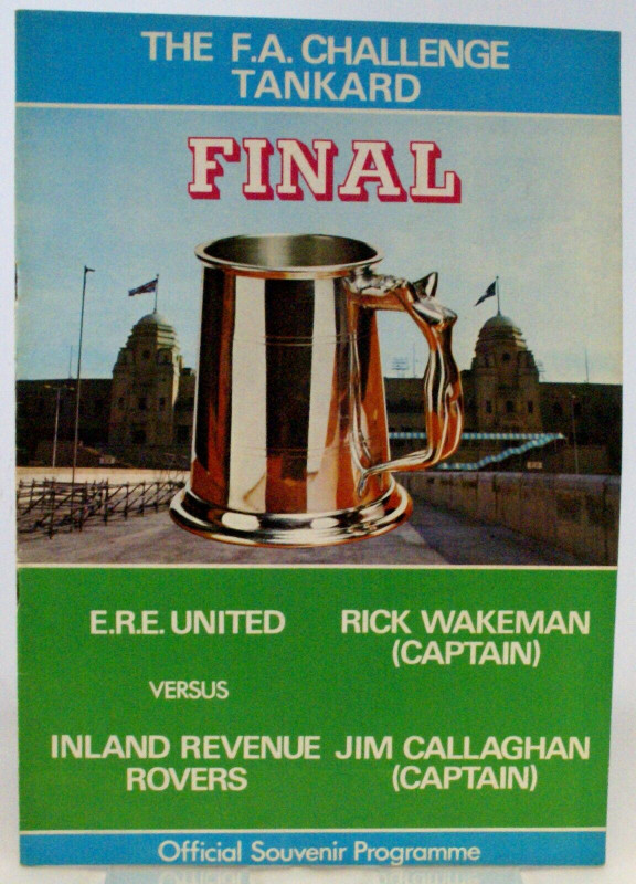 Yes Rick Wakeman Programme Vintage F.A. Challenge Tankard Final Tour 1976 front