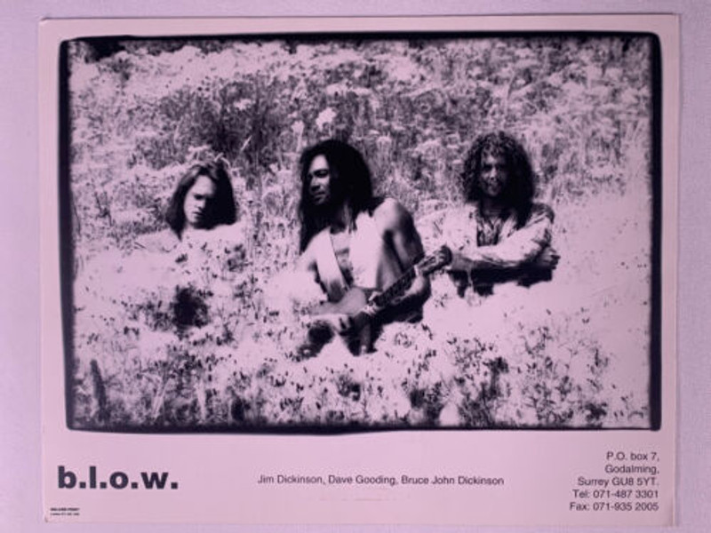 B.L.O.W Photo Original Walkerprint Black And White Promo Circa Mid 1990s front