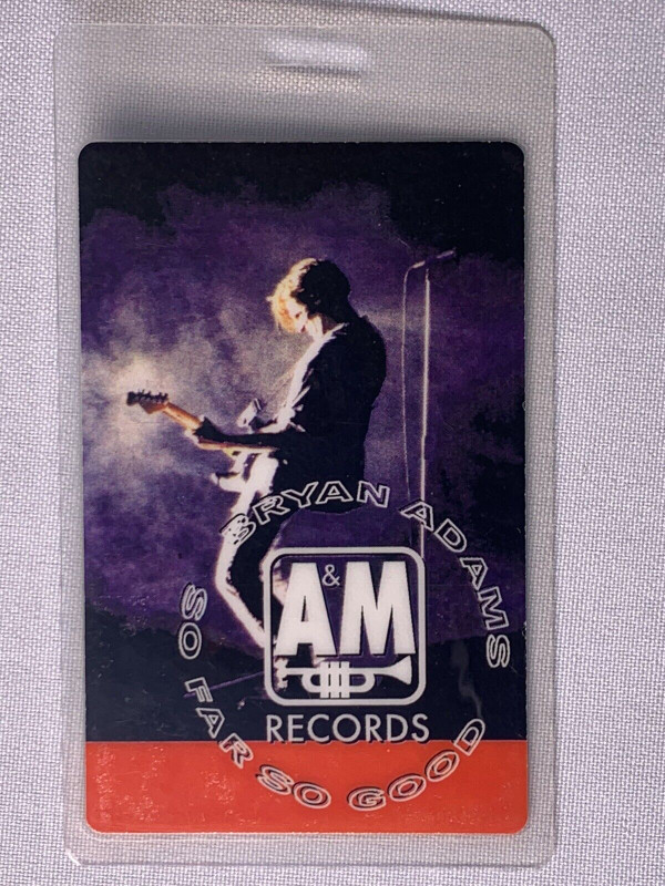 Bryan Adams Pass Ticket Original A & M Records So Far So Good Tour 1994