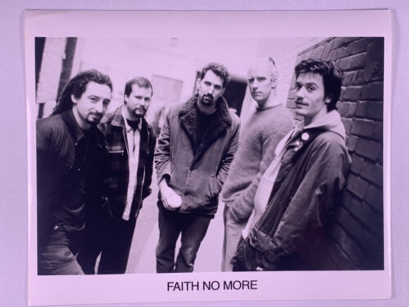 Faith No More Photo Vintage Black and White Promo Circa Mid 1990s front