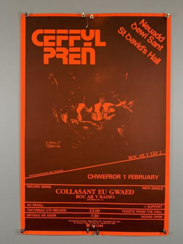 Ceffyl Pren NWOBHM Vintage Poster St David's Hall Cardiff 1985 front
