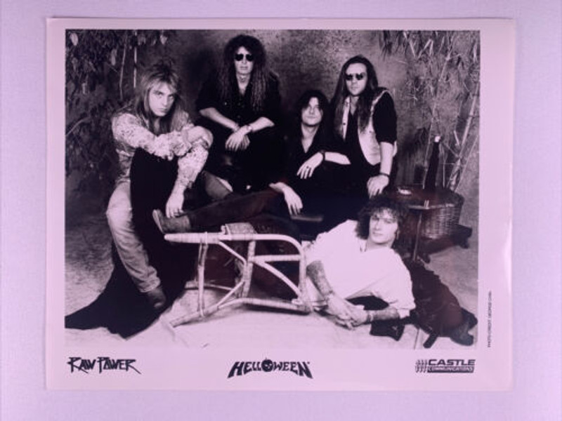 Helloween Photo Original Raw Power Promo Circa Mid 1990s front