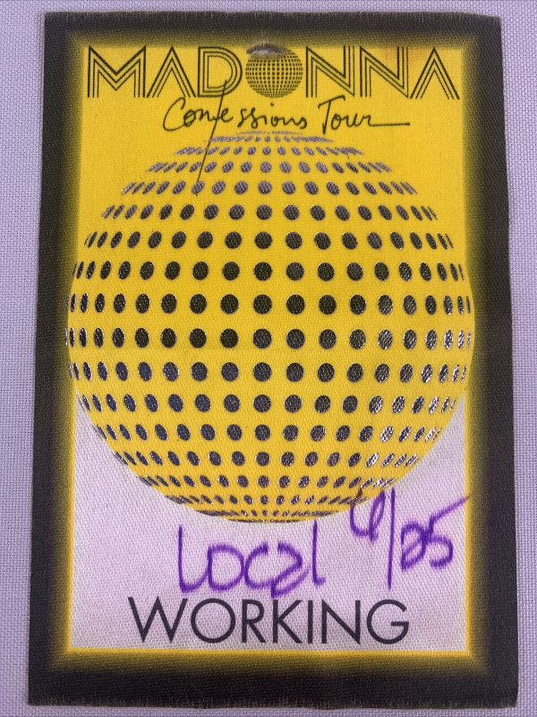 Madonna Pass Ticket Original Used Confessions Tour Hartford USA 2006 Front