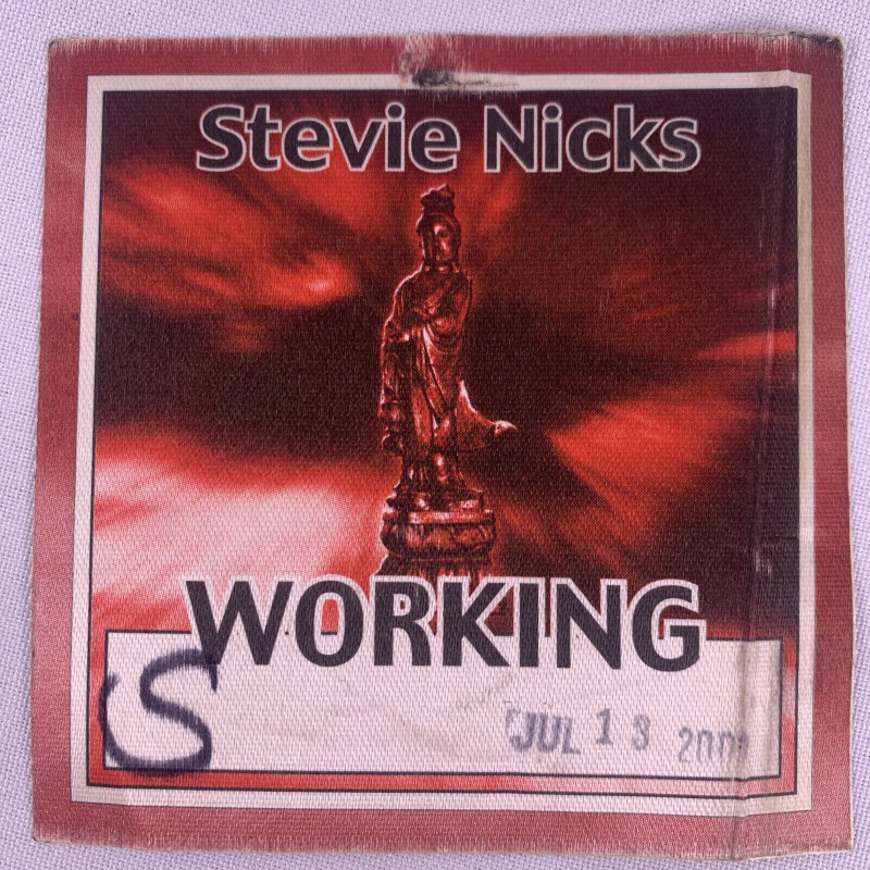 Stevie Nicks Pass Ticket Original Used Trouble in Shangri-La Hartford US 2001 Front