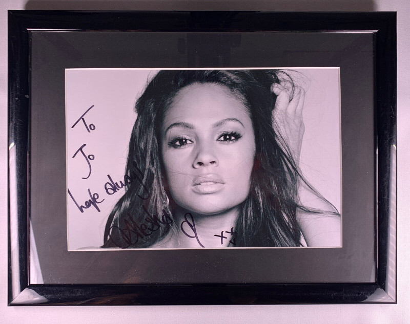 Alesha Dixon Mis-Teeq Signed Framed Photo Original Circa Mid 00's front