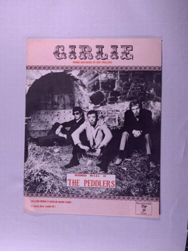 The Peddlers Sheet Music Original Girlie 1970 front