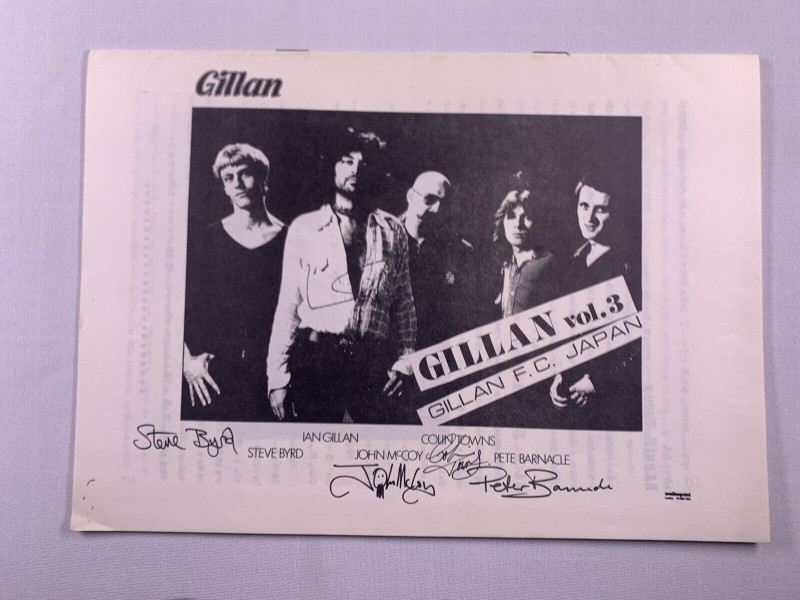 Deep Purple Gillan Fan Club Magazine Original Volume 3 Japan 1979 front