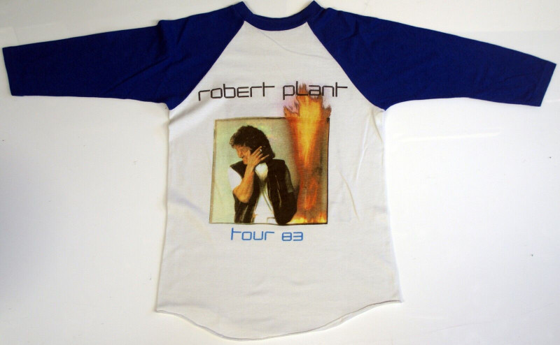 Robert Plant Shirt Original Vintage Pictures At Eleven UK Tour 1983 front