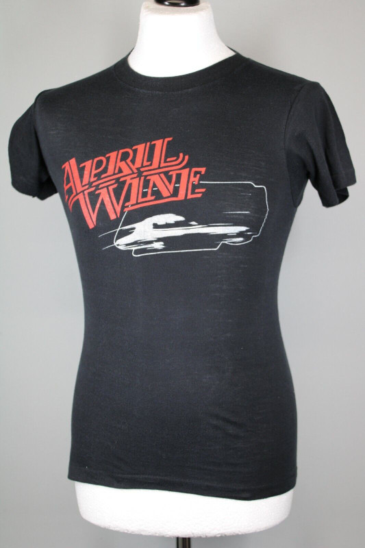 Angelwitch Neil Kay April Wine Shirt Vintage Heavy Metal Package UK Tour 1980 Front