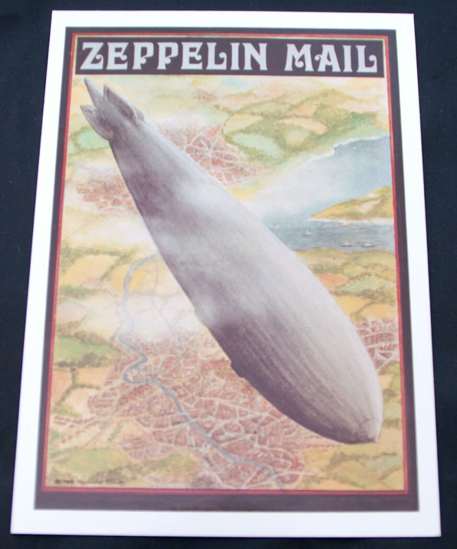 Led Zeppelin Post Card Original Vintage Zeppelin Mail Promo 1993 front