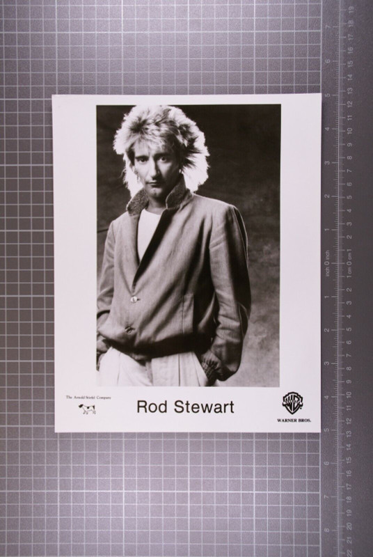 Rod Stewart Photograph Original Warner Bros Promo Circa Early 80s Front