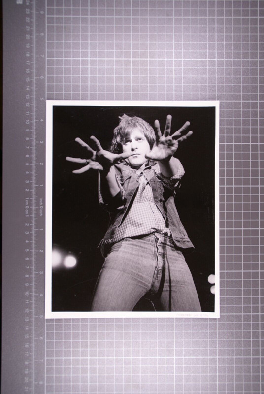 Eddie Money Photograph Original Vintage Promotion 1983 Stamped front