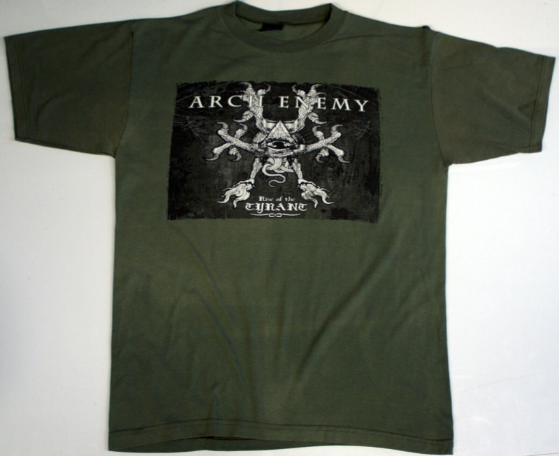 Arch Enemy Shirt Original Vintage Rise Of The Tyrant Tour 2007 front