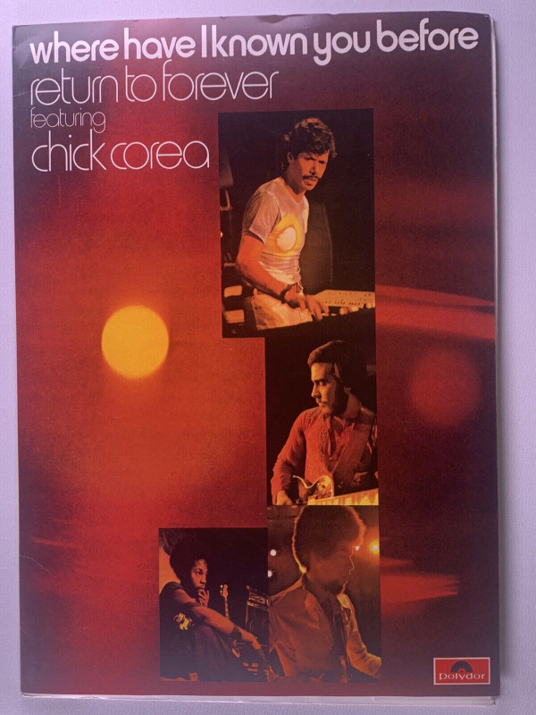 Chick Corea Press Kit Original Polydor Promo Where Have I Known You Before 1974 front