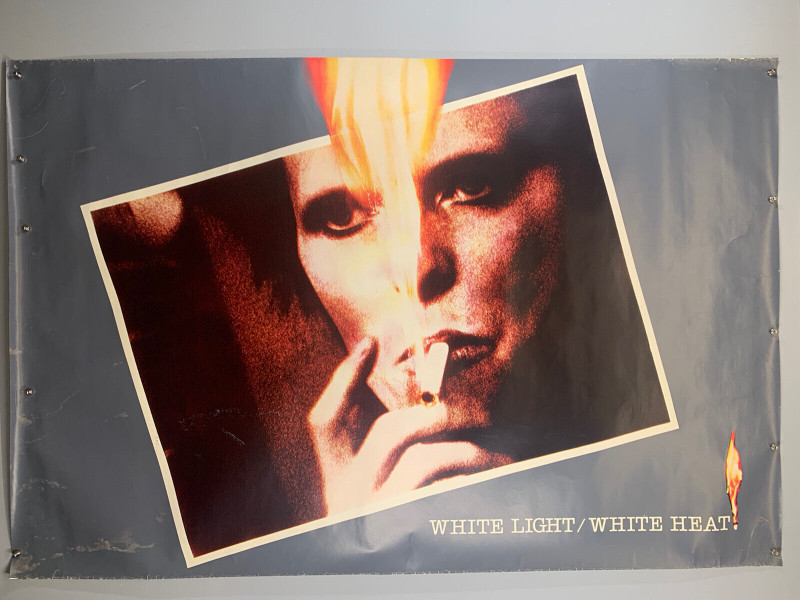 David Bowie Poster Original Promo White Light White Heat 1986 front