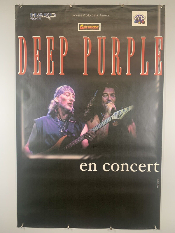 Deep Purple Poster Original Promo France Circa 1996 #1 front
