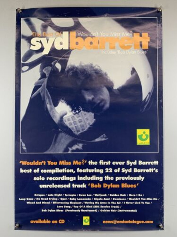 Pink Floyd Syd Barret Poster Original Promo Harvest Wouldn’t You Miss Me 2001 front