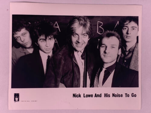 Nick Lowe And His Noise To Go Photo Vintage F-Beat Records Circa Early 80s Front