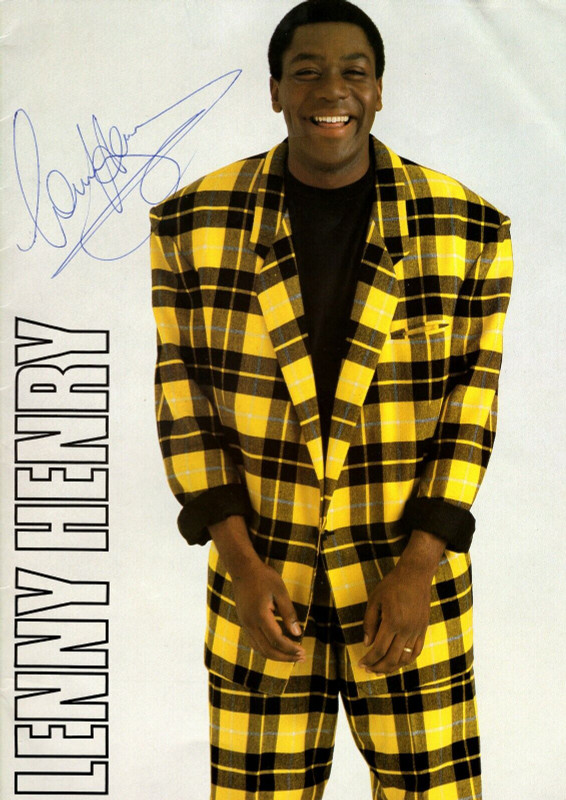 Lenny Henry Signed Programme Plus Agents Letter Vintage 1987 front