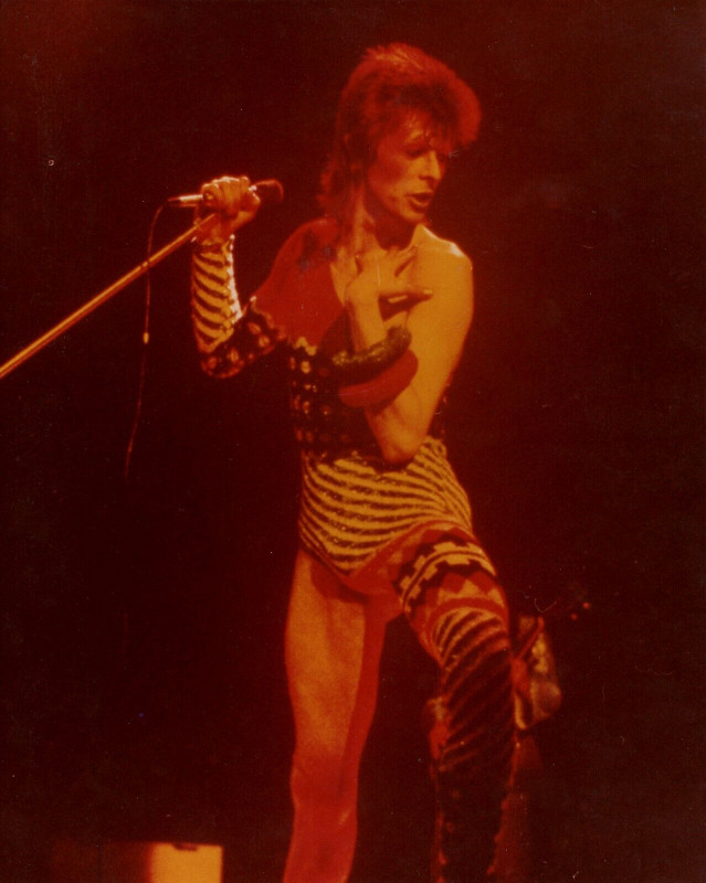 David Bowie Ziggy Photo Vintage Colour 10 x 8 Circa Early 1970s Front