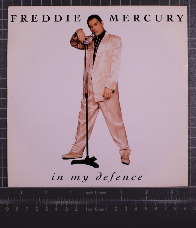 Freddie Mercury 7" Vinyl Original Parlophone Promo In My Defence 1992 front
