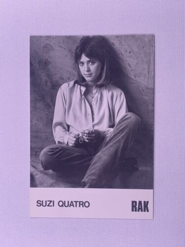 Suzi Quatro Photo and Discography Black and White RAK Promo 1978 front