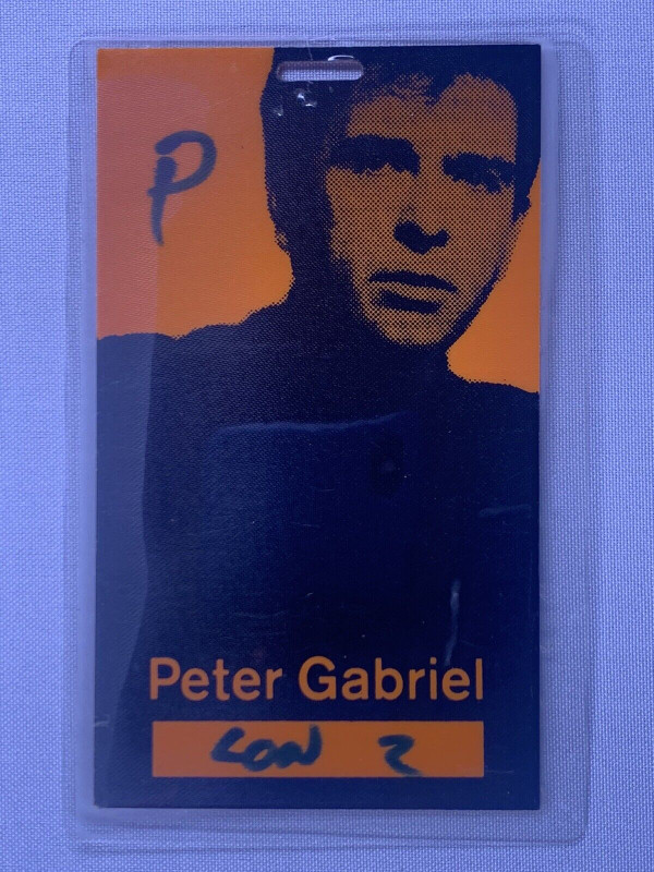 Peter Gabriel Genesis Pass Ticket Original So Tour London 1986 #1 Front