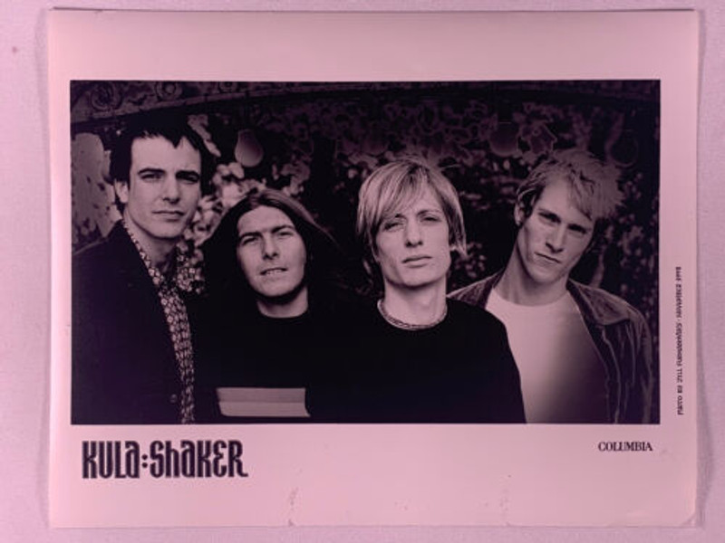 Kula Shaker Photo Vintage Official Columbia Records Promo 1998 front