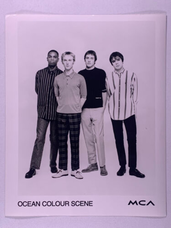Ocean Colour Scene Photo Vintage Official MCA Records Circa 1990s front
