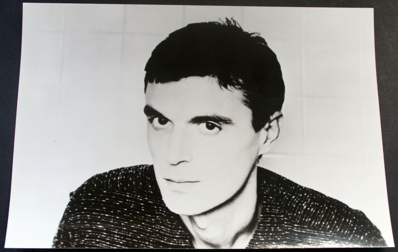 Talking Heads David Byrne Photo Original B/W Pictorial Press Promo Early 80s front