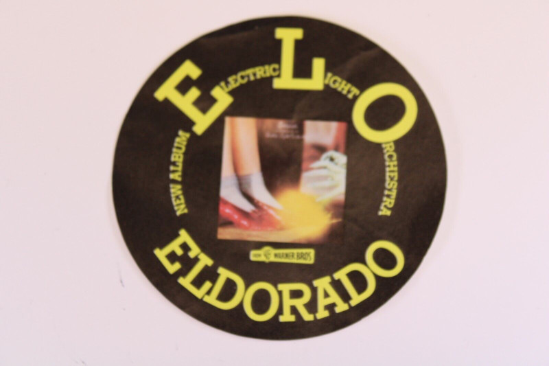 ELO Sticker Official Warner Bros USA Promo Eldorado 1974 front