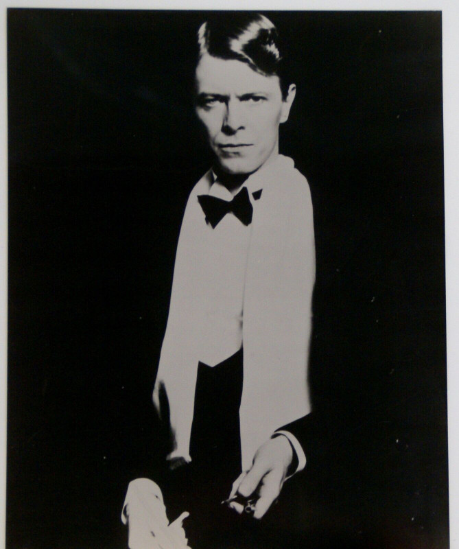 David Bowie Photo Promo B/W 10" x 8" Vintage Just a Gigolo 1978 front