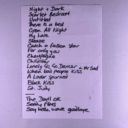 Marc almond soft cell setlist photo ticket original edinburgh