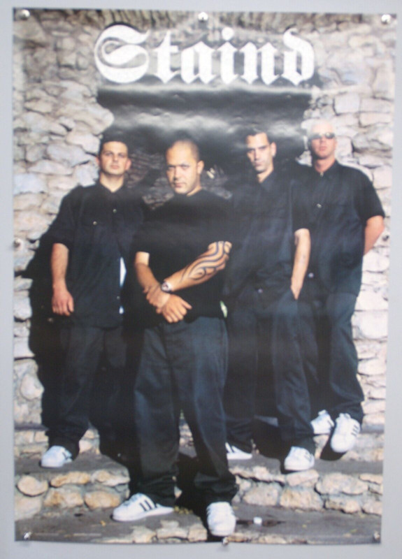 Staind Poster Official Vintage Promotion Anabas Circa Early 90s front