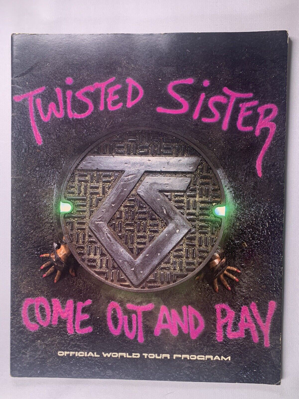 Twisted Sister Programme + Extra Original Come Out And Play Tour 1986 front