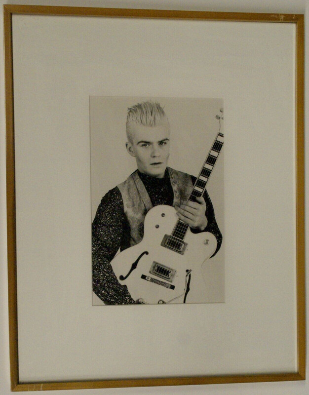 The Cult Billy Duffy Owned and Authenticated Tom Sheehan Framed Photo 53x 42cm Front