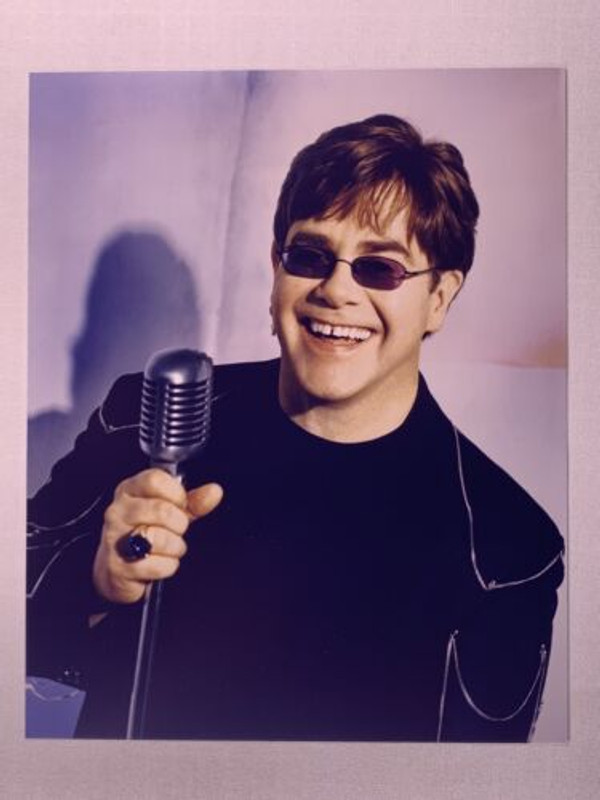 Elton John Photo Original Stamped Circa 1980's Front