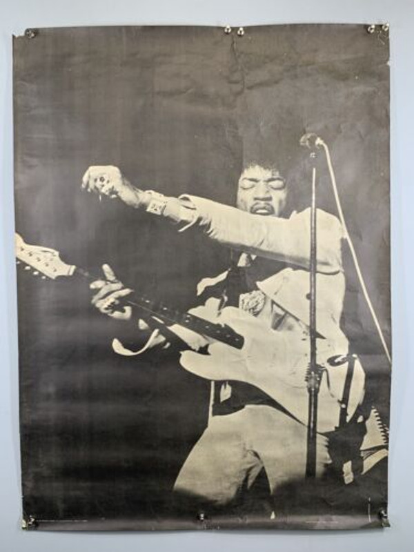 Jimi Hendrix Poster Original Vintage Personality No 401 London UK 1968 front