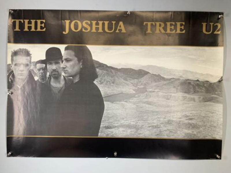 U2 Bono Poster Promo Joshua Tree Anndore Record Store Poster 1987 front