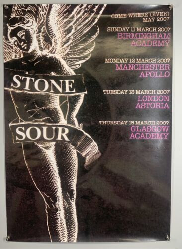 Stone Sour Corey Taylor Poster Original Promo Come Where (Ever) UK Tour 2007 Front