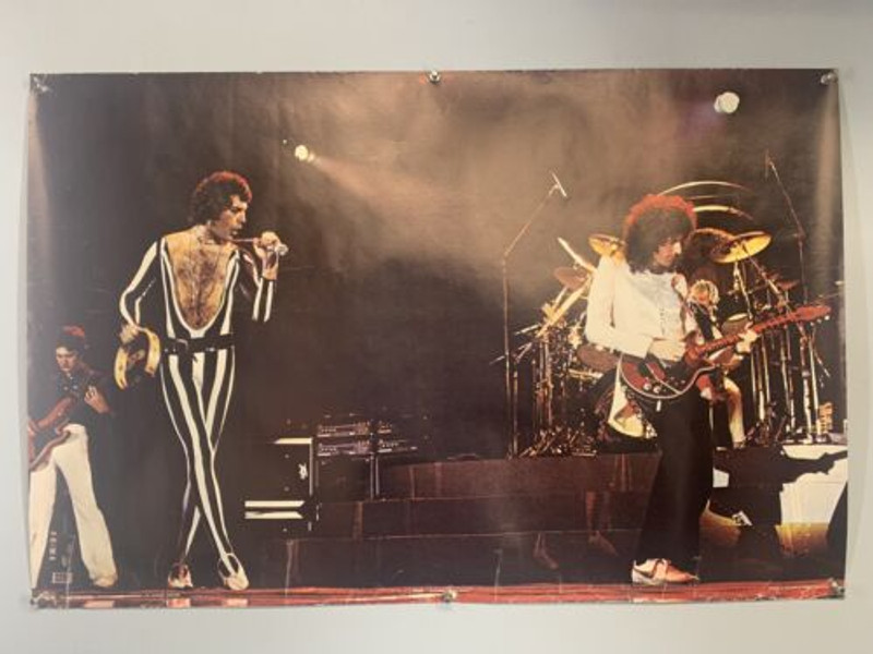 Queen Freddie Mercury Poster Vintage Pace 34/P3174 Printed in Scotland 1978 front