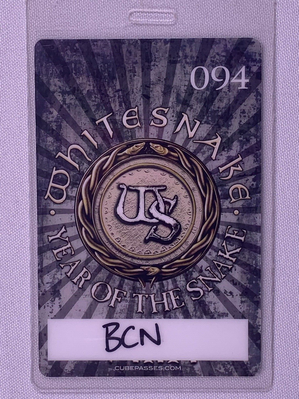 Whitesnake Ticket Pass Vintage Original Year Of The Snake 2013 front
