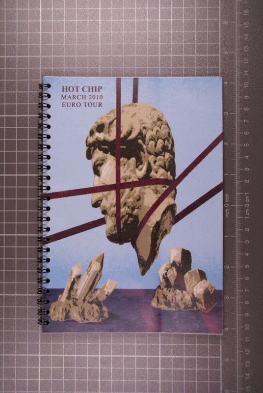Hot Chip Itinerary Original Vintage Euro Tour March 2010 Front