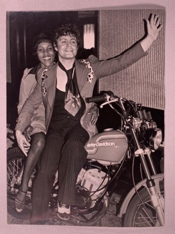 Marc Bolan Gloria Jones Photo Promo Original  Stamped to Verso Circa mid 1970s Front